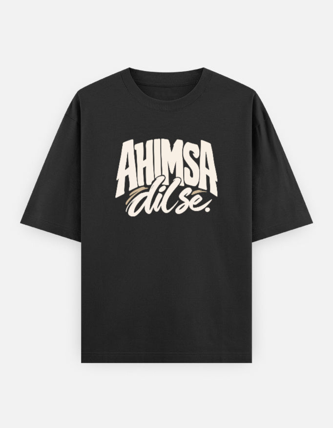 Ahimsa, dil se — native Qikink UC22 Black front render