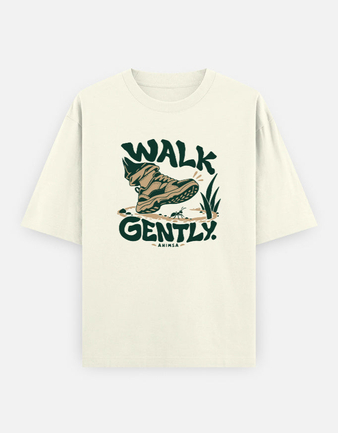 Walk gently — native Qikink UC22 Off White front render