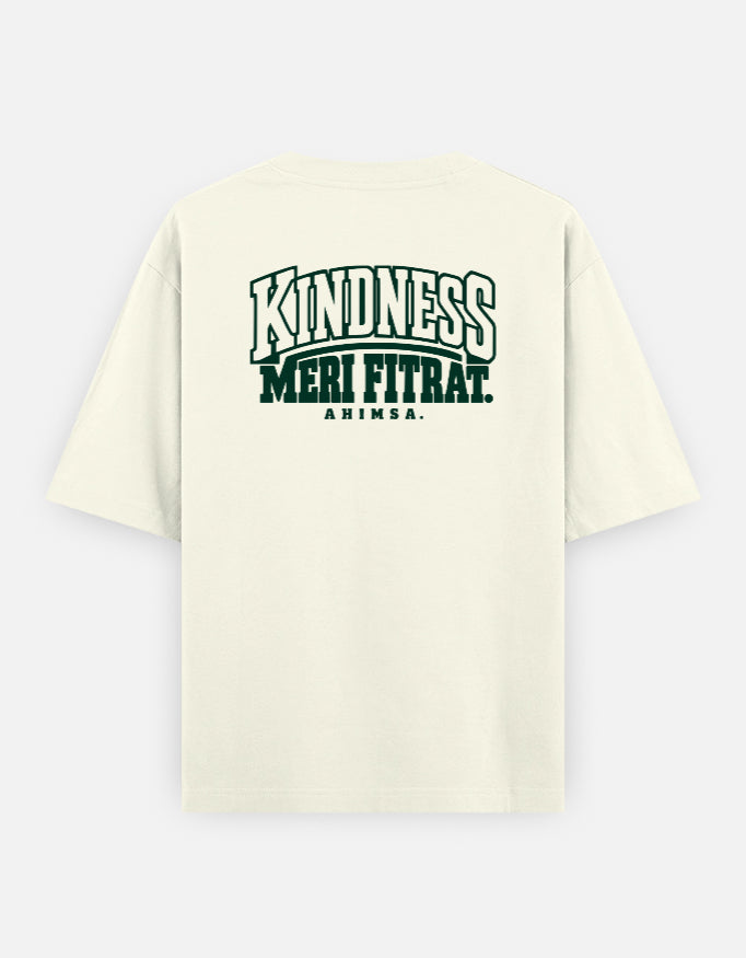 IN-Q04 Kindness meri fitrat — Off White UC22 oversized T-shirt back print, for product 10546857345307