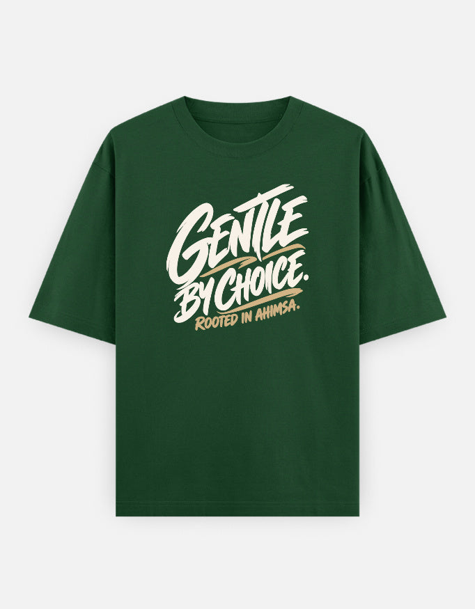 INT-Q05 Gentle by choice — Bottle Green UC22 front print, product 10546858983707