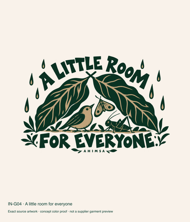 A little room for everyone — artwork color proof.