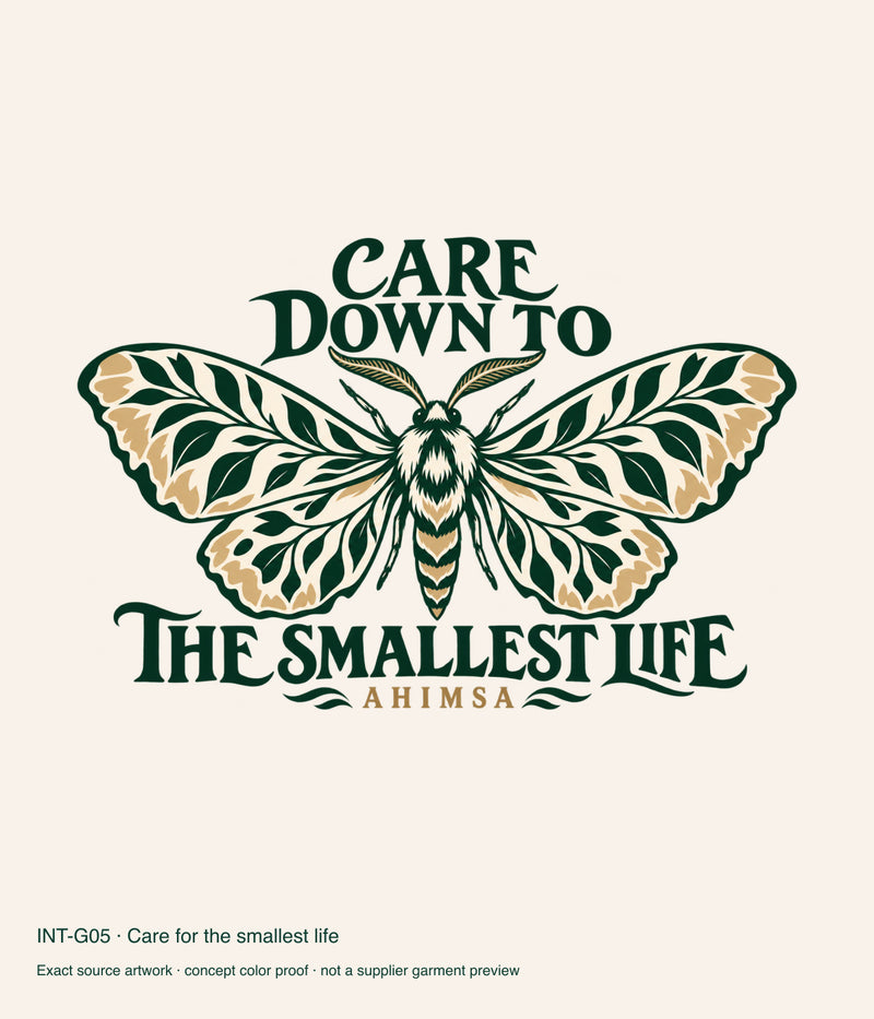 Care for the smallest life — artwork color proof.