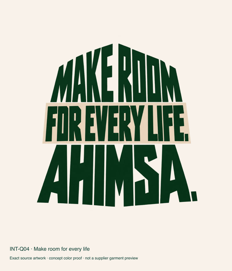 Make room for every life — artwork color proof.