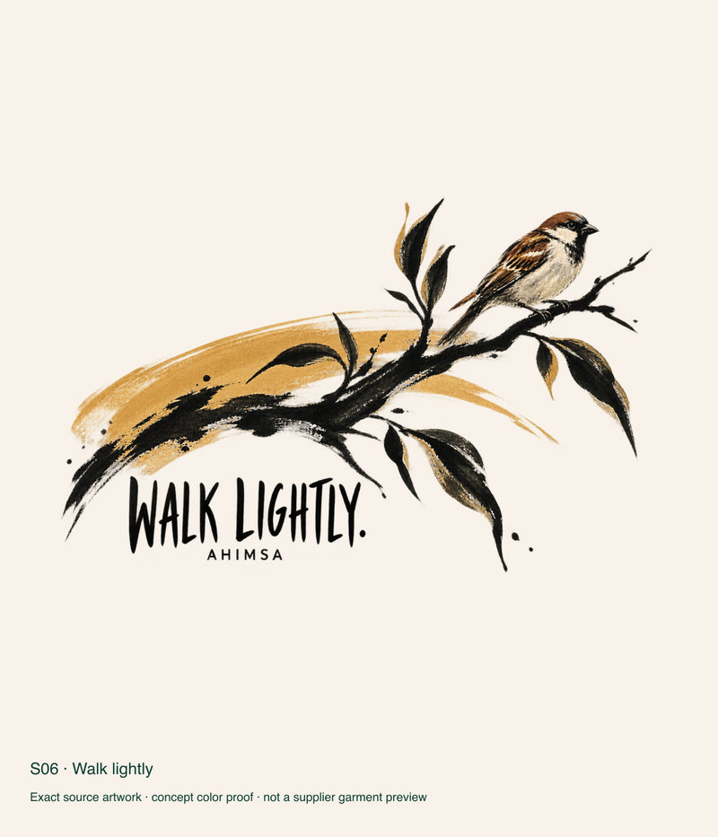 Walk lightly — artwork color proof.
