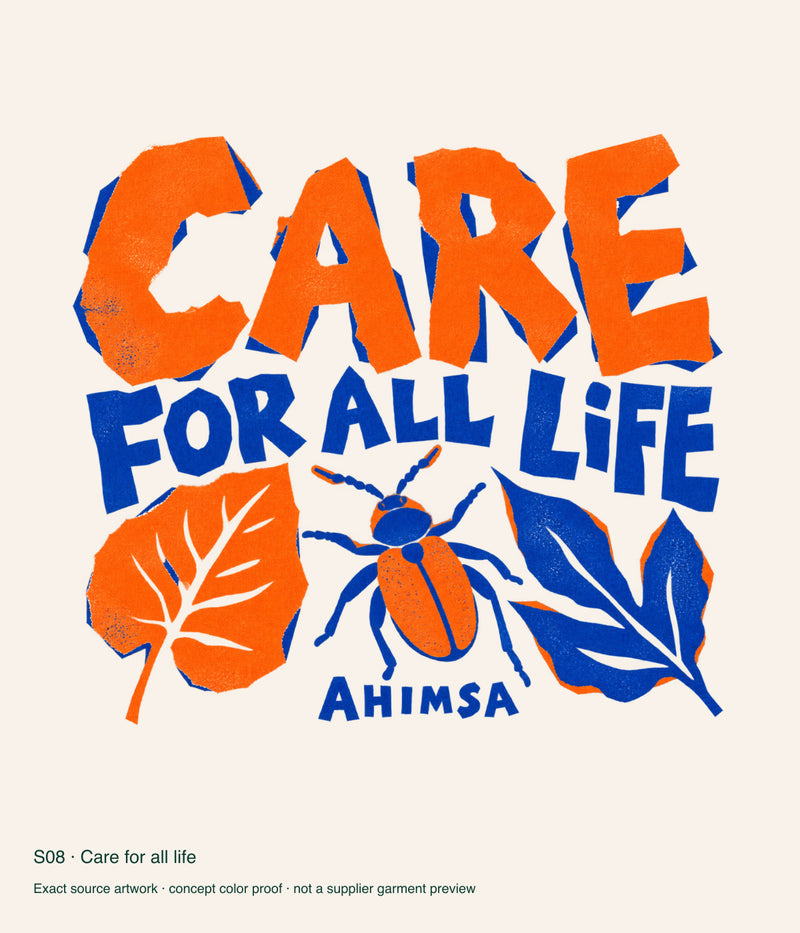 Care for all life — artwork color proof.